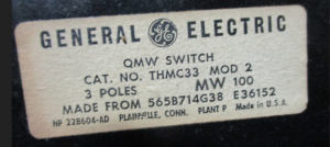 GE QMW SWITCH NP