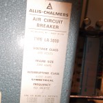 Allis Chalmers LA-3000 circuit breaker